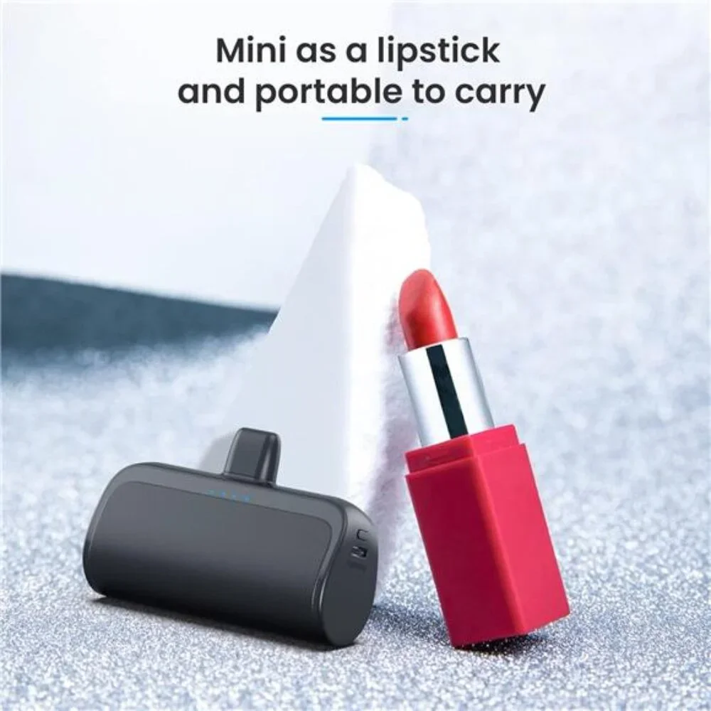 Mini Portable Charger Power Bank for iPhone,5200mAh Fast Charging iPhone